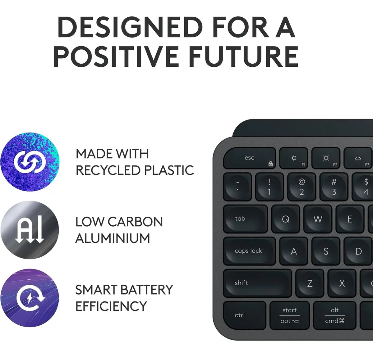 Logitech Mx Key S - Teclado Inalambrico, Retroiluminado