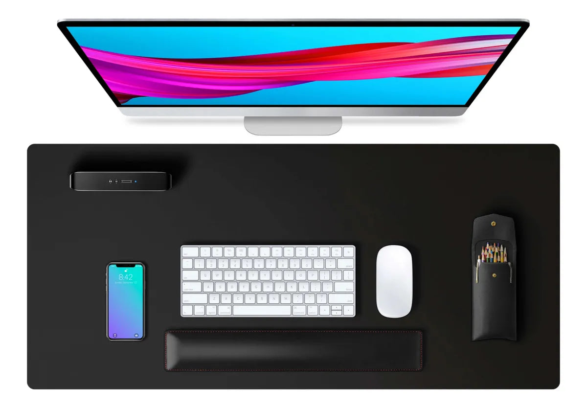 Mousepad - Alfombrilla - Deskpad - Xxl 80x40cm - Cuero Pu