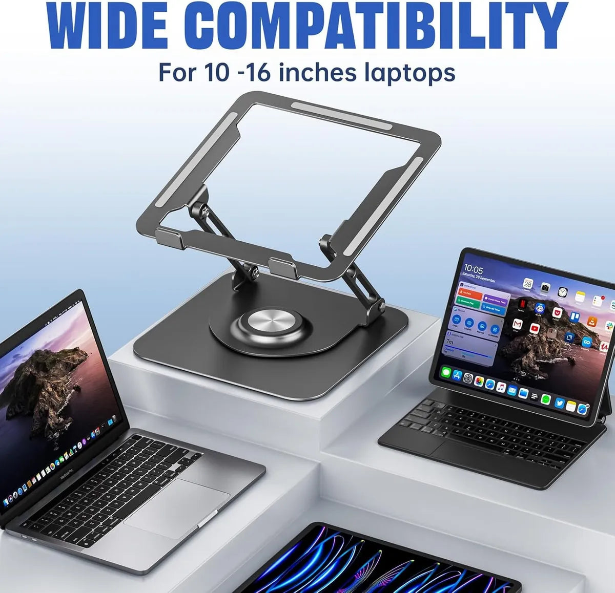 Soporte para Laptop Ajustable 360° - Ergonómico Para Escritorio