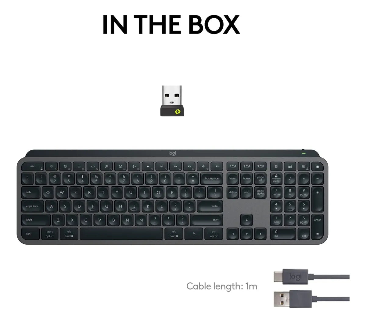 Logitech Mx Key S - Teclado Inalambrico, Retroiluminado