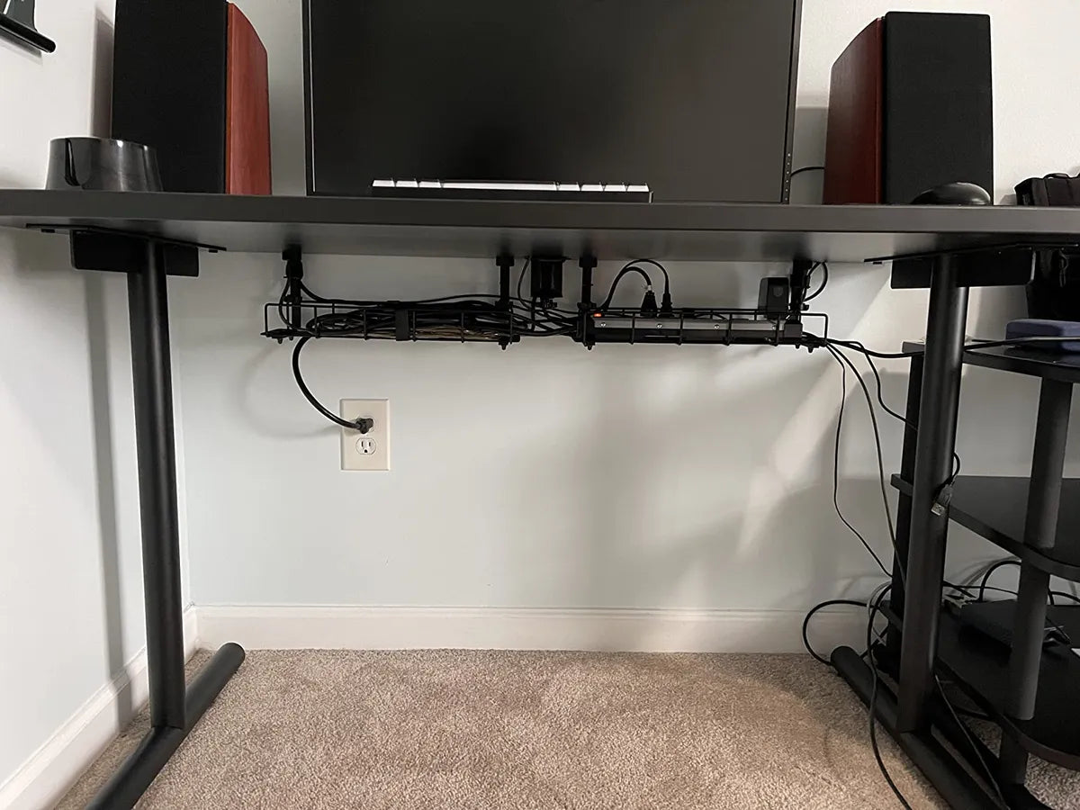 Bandeja Organizador De Cables De Escritorio, Gestión Cables