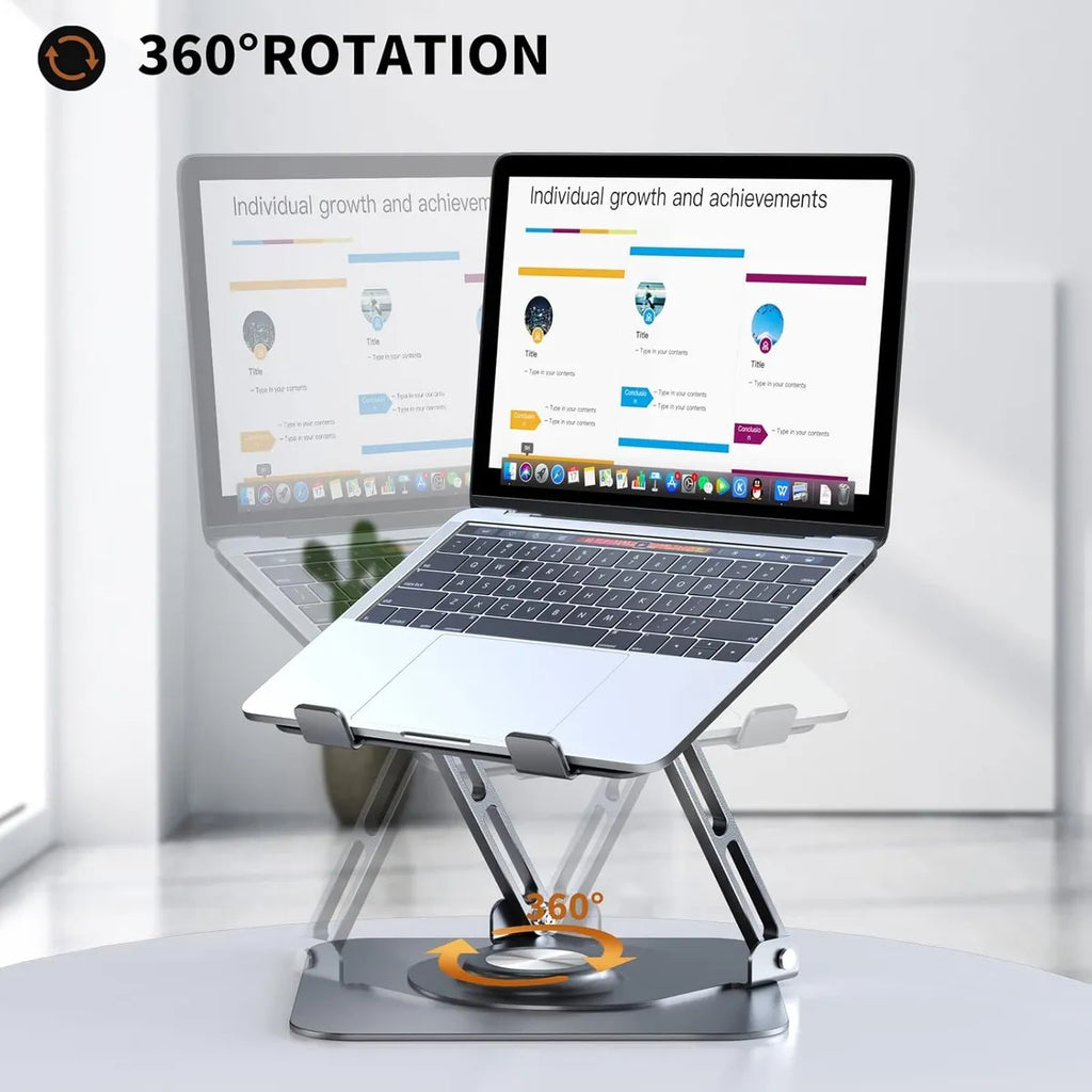 Soporte para Laptop Ajustable 360° - Ergonómico Para Escritorio